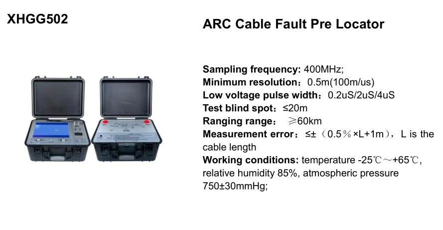 XhGG502 Arc Multiple Pulse Underground Cable Fault Location Tdr Cable Fault Locator 1