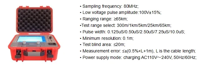 Sofortiger Fehlerentfernung-Kabeltester für unterirdische Kabel 0